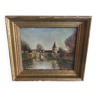 Old landscape painting