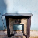 Cast-iron fireplace angelots decorations