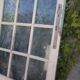 Old glass door