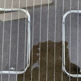 Glass coffee table and  tubular structure 70