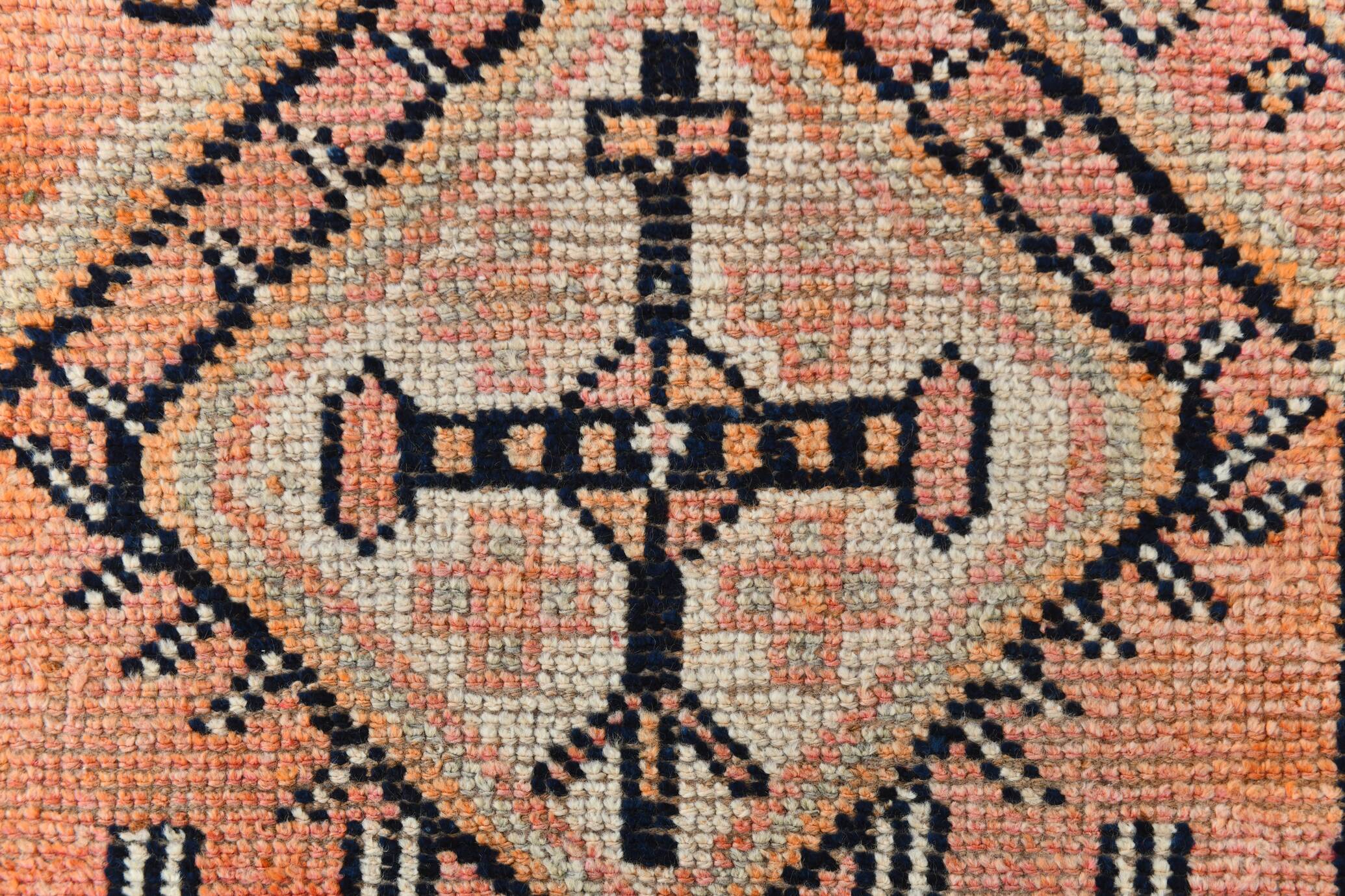 3x13 Faded Orange Vintage Runner Rug, 87x383Cm SK 23482