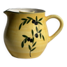 Yellow carafe with olive pattern