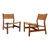 Pair of weekend armchairs by Pierre Gautier Dalaye 1955