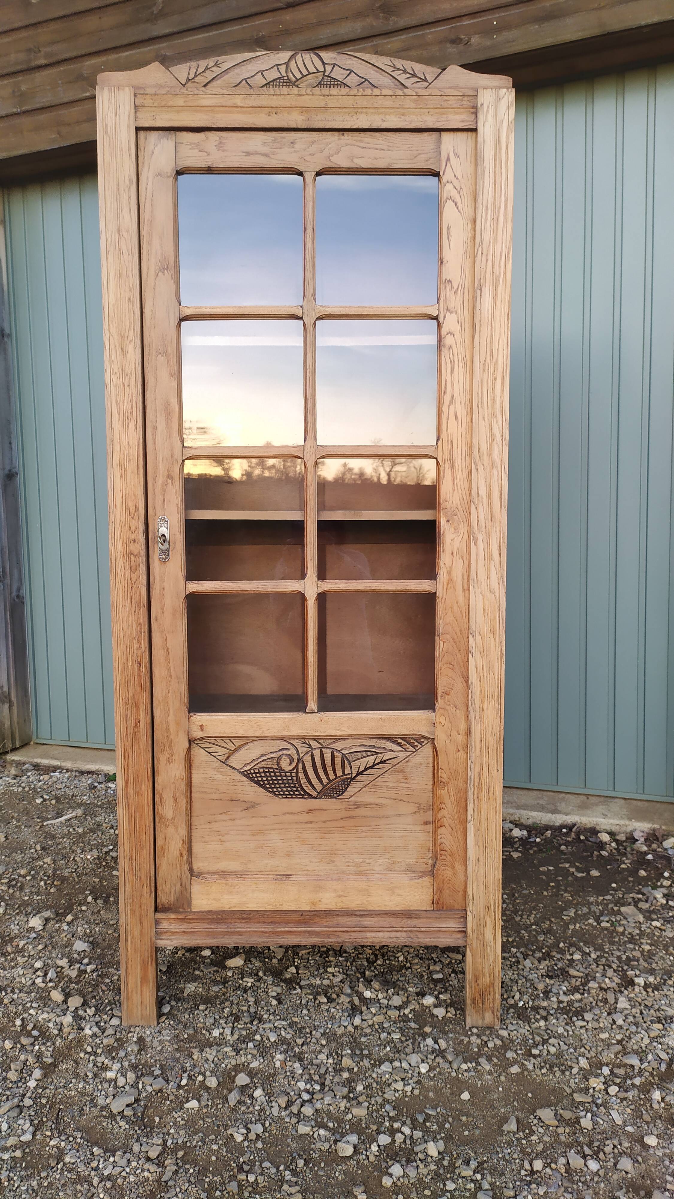 Parisian art deco wardrobe glazed