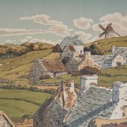 Lithographie par Henri Rivière Les Aspects de la Nature - Le Vallon