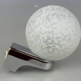 60s 70s Wall Lamp Globe Lamp Chrome & Glass German Space Age Design