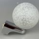 60s 70s Wall Lamp Globe Lamp Chrome & Glass German Space Age Design