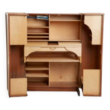 Bureau scandinave Magic Box en teck et chêne, 1960
