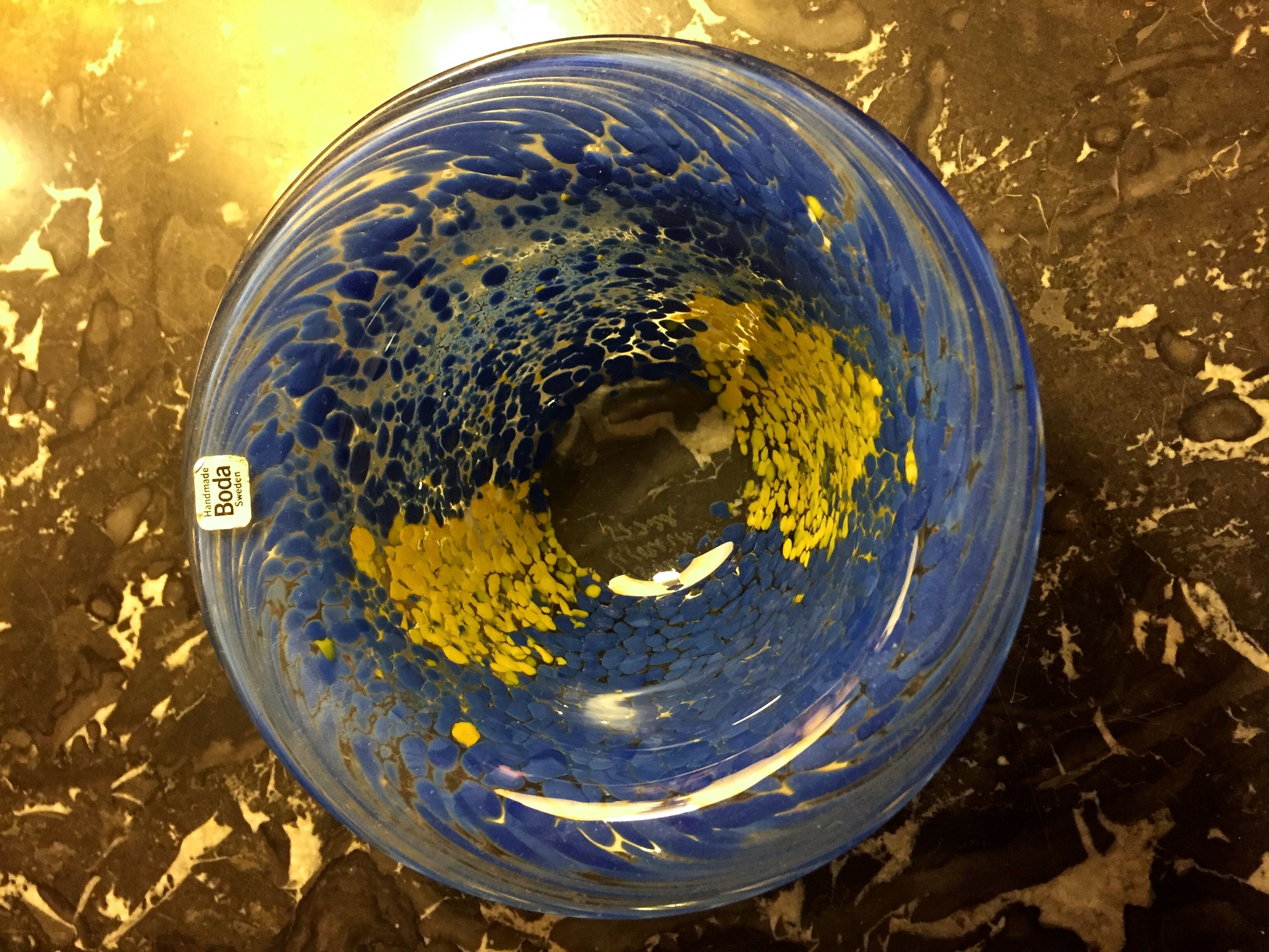 Vintage bol tintomara artist Ulrika Hydman vallien kosta boda glassware scandinavian design