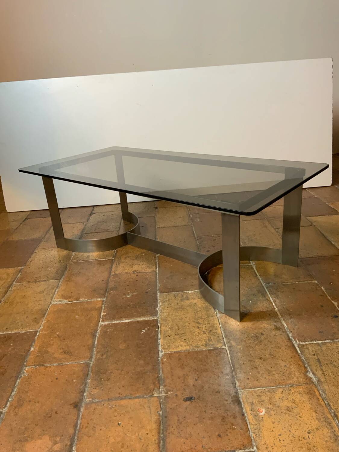 70´ glass coffee table