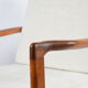 Fauteuil d’origine scandinave, entièrement restauré, rembourré, designer Z. Baczyk, années 60, beige