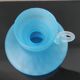 Vintage frosted glass candlestick - 60s 70s design