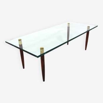 Scandinavian glass coffee table, Sweden, 1970