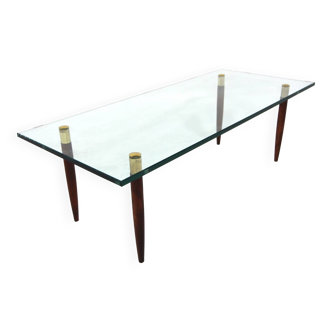 Table basse scandinave en verre, Suède, 1970