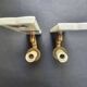 Pair of vintage Limoges ceramic wall sconces