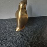 Golden brass penguin
