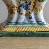 Italian Maiolica Ceramic Tulip Vase or Tulipière