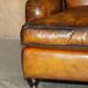 Restored leather Howard & Son canapé style, 204 cm