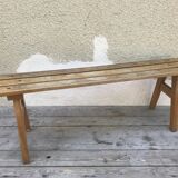 Old wooden school bench 50s