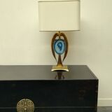 Willy Daro brass lamp, 1970s