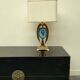 Willy Daro brass lamp, 1970s