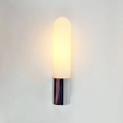 Opal Glass Wall Light from Limburg, Germany, 1970s