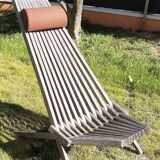 Chaise longue en teck