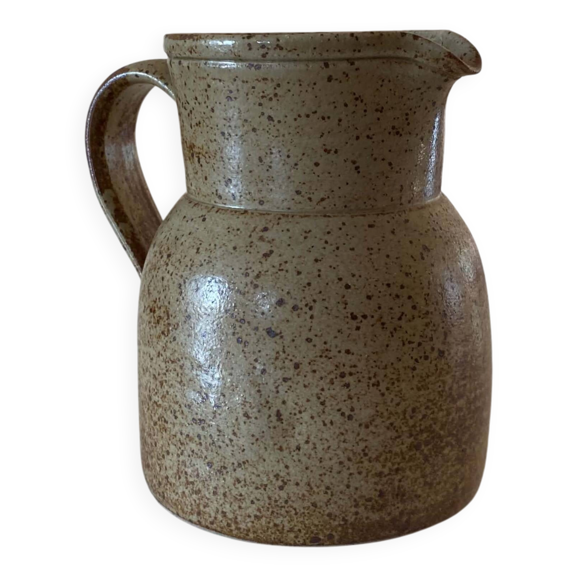 Vintage stoneware pitcher - Atelier Hurtault (Guimards)