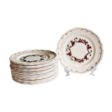 Assiettes plates Salins France