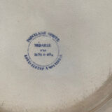 Creil Montereau - duo of blue plates