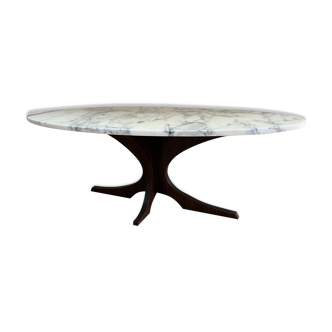 Coffee table with marble top