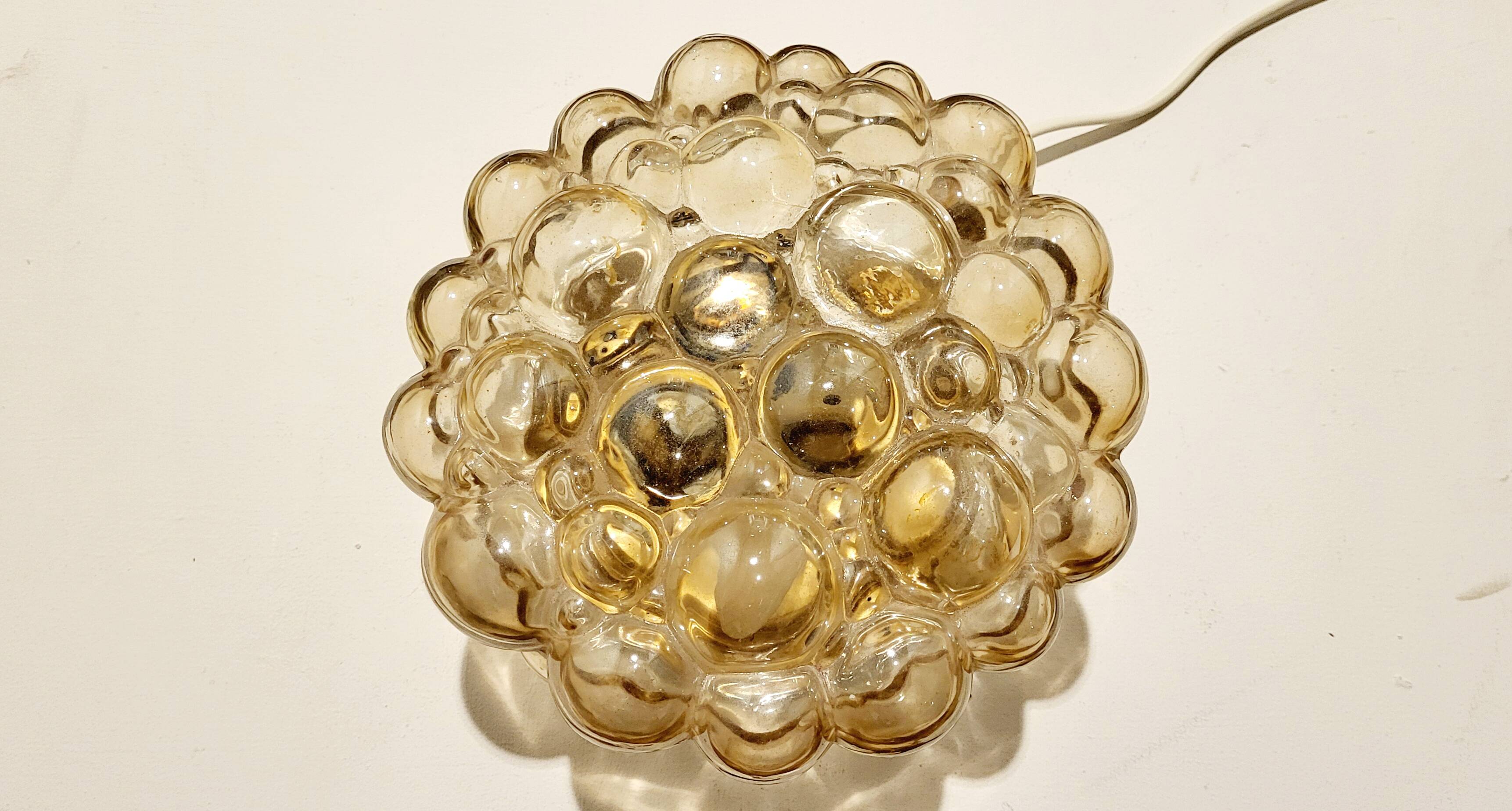 Ceiling bubble glass lamp by Helena Tynell