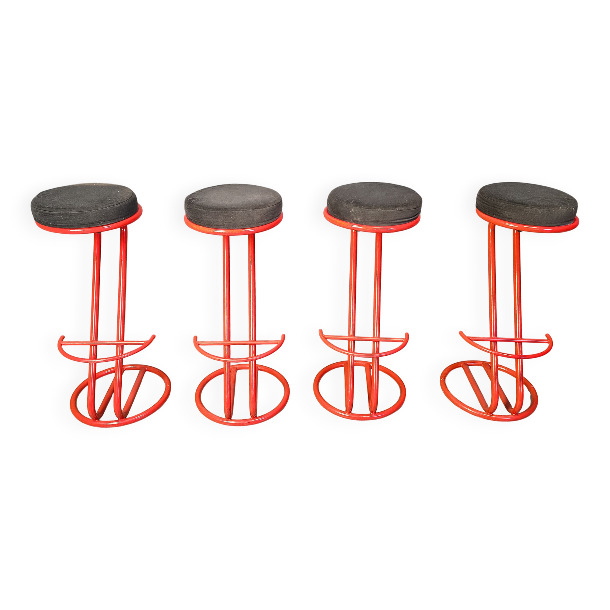 Tabourets de bar style Memphis, années 1980 - ensemble de 4