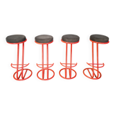 Tabourets de bar style Memphis, années 1980 - ensemble de 4
