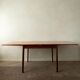 Danish modern teak extendable dining table model 24 by Ansager Møbler 1960s