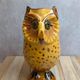 Vintage zoomorphic pitcher in glazed ceramic – Owl