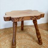 Brutalist style tripod milking stool