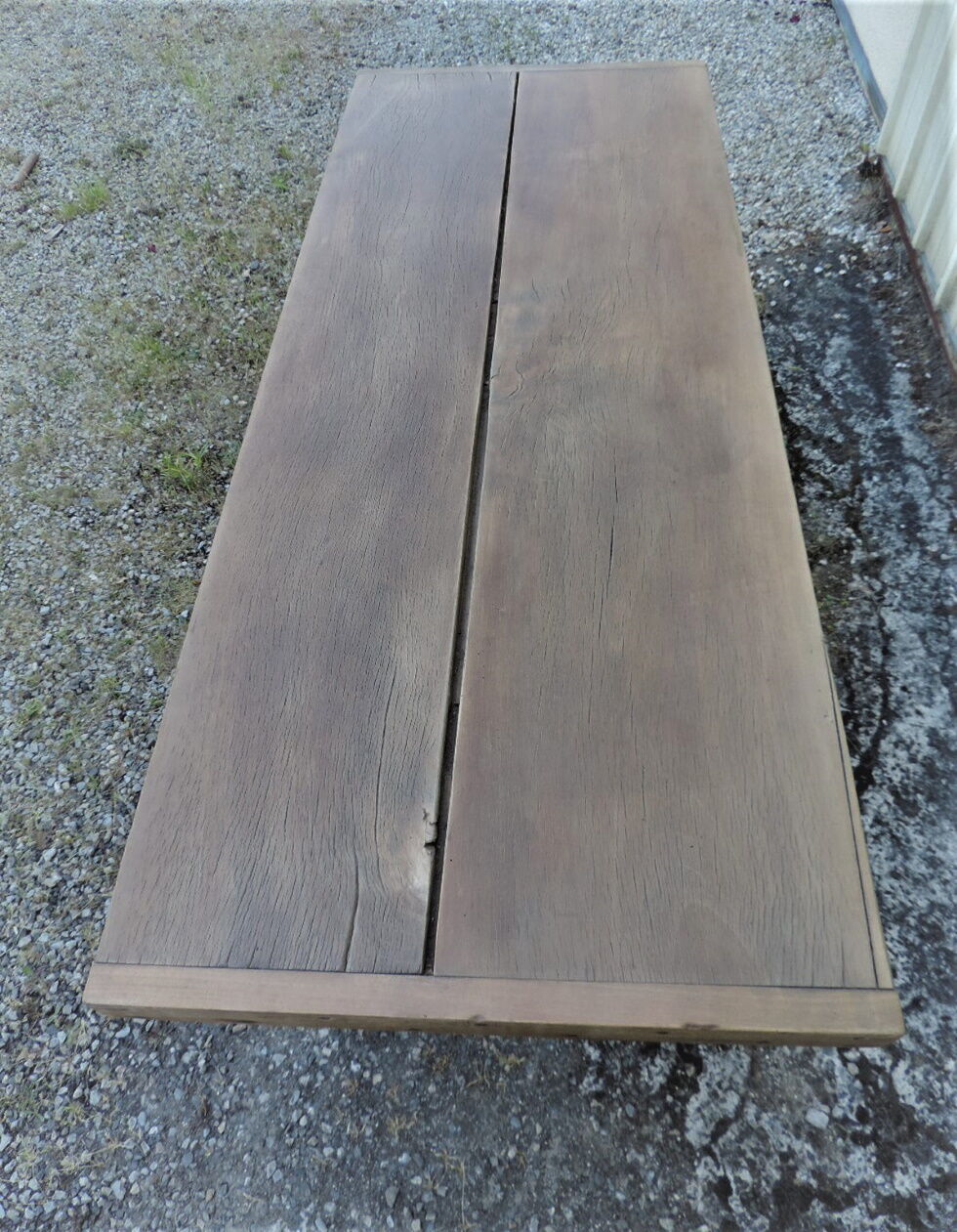 19th century beech farm table