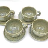 Set of 4 sandstone cups
