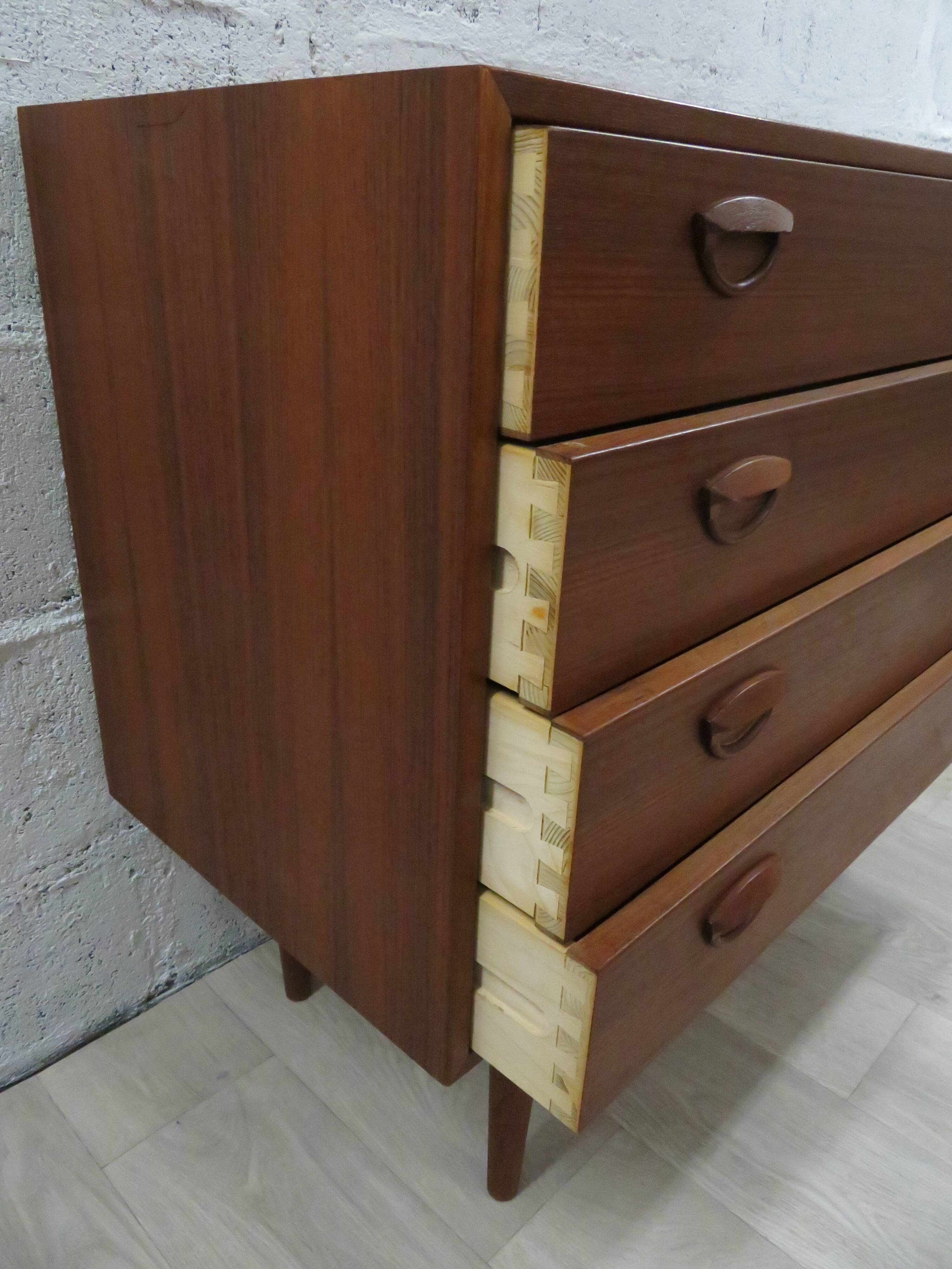 Scandinavian dresser by Kai Kristiansen vintage teak, 60