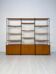 1960s vintage freestanding teak shelving system by WHB Germany