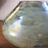 Vase pot en céramique bleu