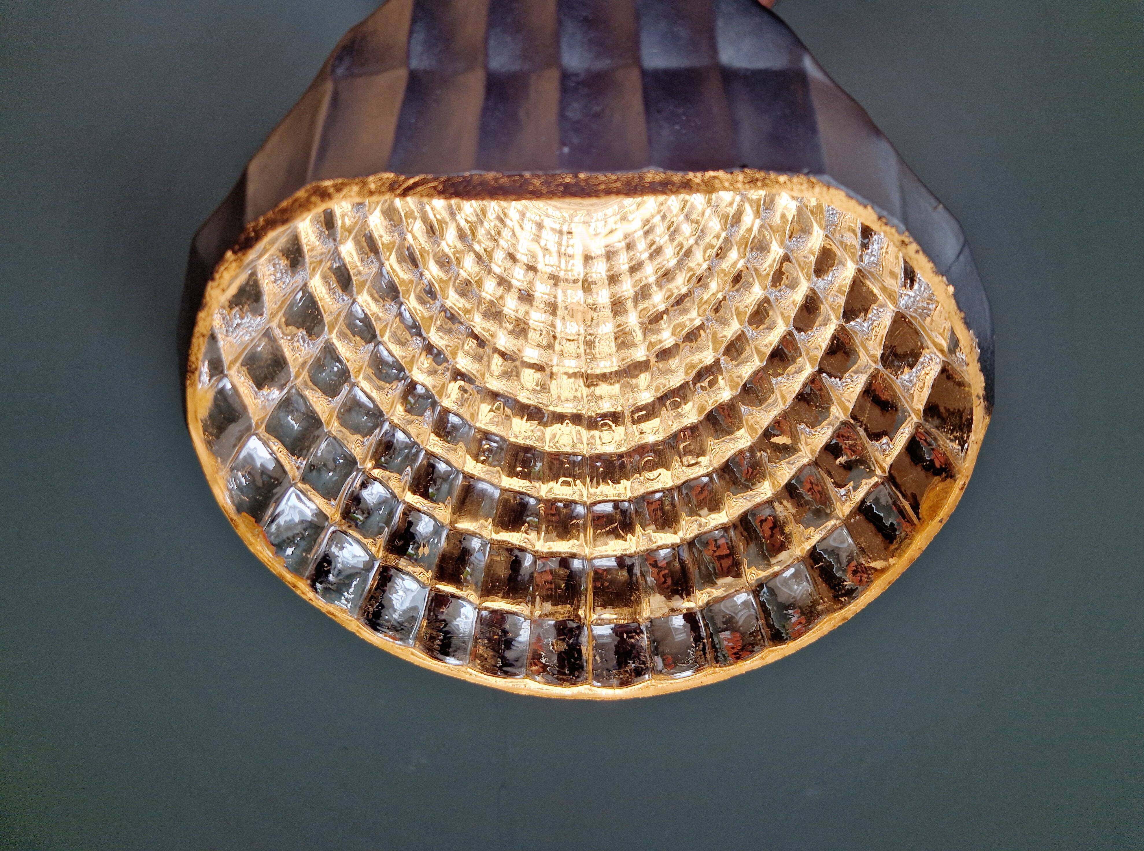 Pair of mercurized glass wall sconces, Maison Malabert, 1930s
