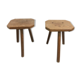 Paire tabourets vacher 1950