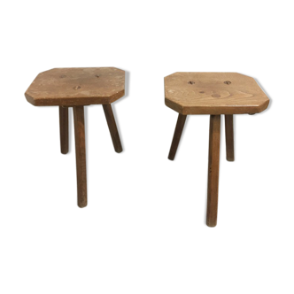 Pair stools vacher 1950
