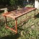 Industrial folding table steel of the army of the 1950s