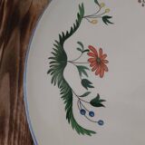 Faience dish from Gien Birds of Paradise