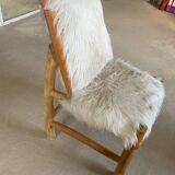 Chaise fausse fourrure