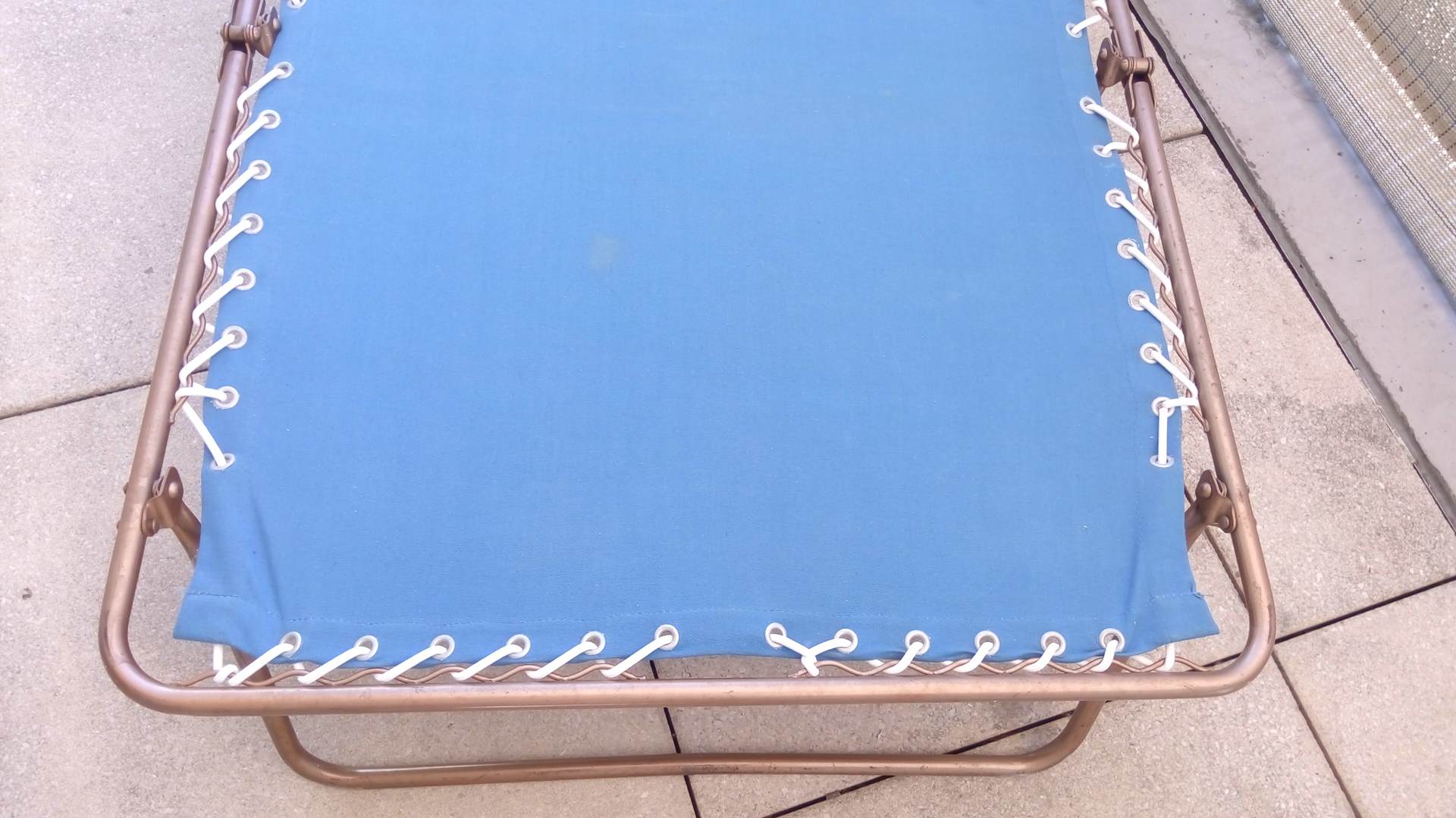 Transat relaxes folding lounge chair Lafuma Chantazur 60 vintage