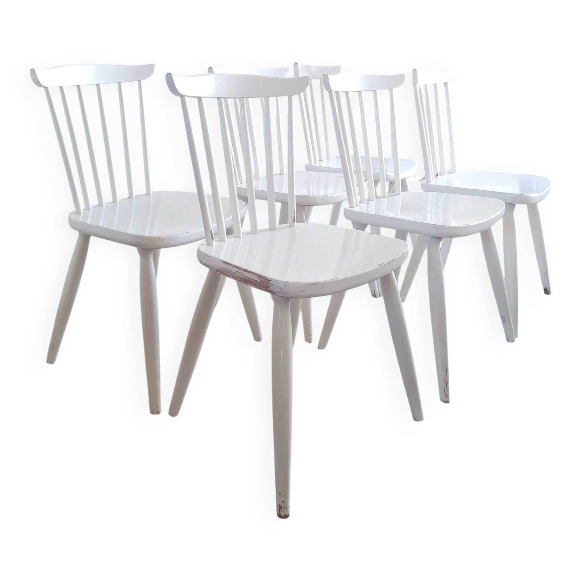 Set of six vintage Scandinavian chairs